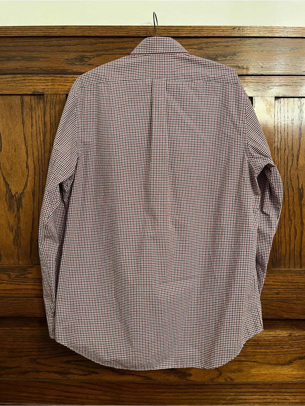 Polo Ralph Lauren Classic Fit Red White Navy Long Sleeve Button Down Shirt, L